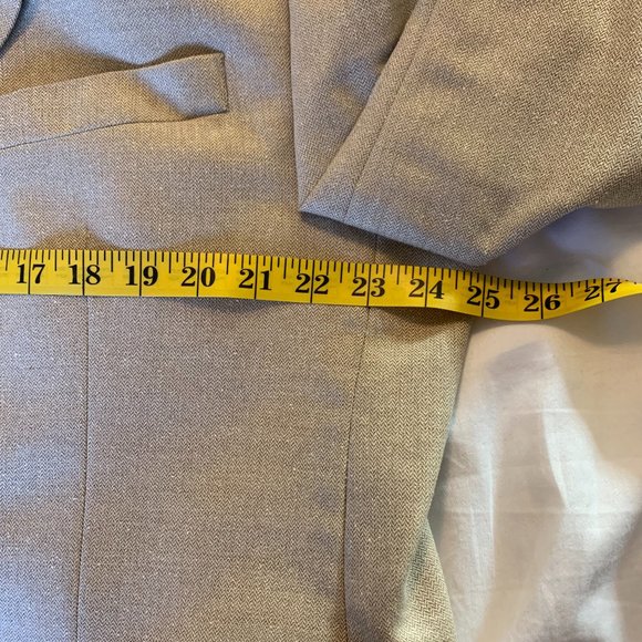 RALPH LAUREN | Mens Dillards Wool Blend Herringbone Blazer Tan Size 46R - Picture 7 of 7